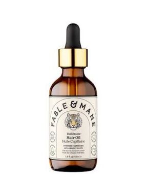 Fable & Mane Hair Oil – Brown Bottle with Gold Dropper